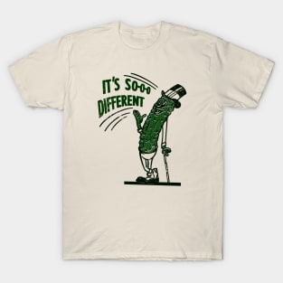 Vintage Its So Different Pickle Advert T-Shirt